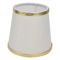 Tkanina Svjetiljka Shawer Shabe Shade za E vijak Lusterska zidna svjetiljka Bež bijelo zlato ivica,