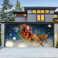 Mishuooti božićna vanjska garažna vrata tapiserija za prazničnu zabavu za zabavu Pozadina krpa koja