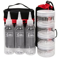 Deyuer set boce začine sa torbom za nošenje prozirni prijenosni vanjski začini začinjenja umaku za umak