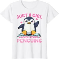 Pingvin samo djevojka koja voli pingvini smiješnu poklon majicu