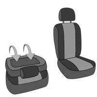 Calrend prednje kašike Supersuede pokriva za sjedala - Chevy Tra - CV623-06SP bež umetnik s crnom oblogom