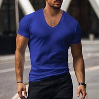 Muška košulja Casual Fashion Solid Boja kratkih rukava majica Majica Men Loase FIT T majice za muškarce