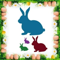 TyyFunny Easter Jaja šablona umire za rezanje zečeva za DIY BUNNY pravljenje predloška Početna DIY