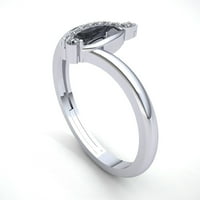 Prirodno 0,33CT okruglo Diamond Dame Dame Accent Personalizirani svadbeni traki za vjenčanicu Čvrsti