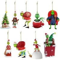 Grinchmas Božićno ukrašavanje drvva, božićno drvce akrilni privjesak, smiješni Grinchs Božićni ukras