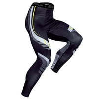 Duge hlače za muškarce muške elastične fitness dugih rukava brzo sušenje dugih hlača Sportsko tijesno odijelo Tamno sivo S, AC859