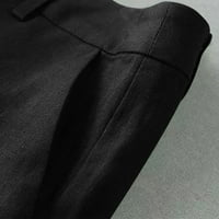 PBNBP ženske ležerne ljetne hlače od punog gumba džepovi sa gumbom Atletska teretana Basic Saobad planinarenje