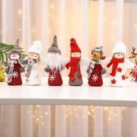 Božićne dekor lutke Santa Claus Snjegović Reindeer Viseći ukrasi ukrasi dar, poklon, kućni ukrasi Božićne partijske stablo Viseće dekor igračke Pokloni za djecu