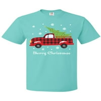 Majica sa majicama plaćenog vintage božićne kamione