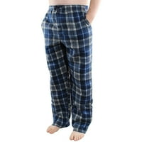 Udobnog načina muških runa plaile pajama hlače, meko i ugodno, lagano dnevni boravak sa džepovima, plavo