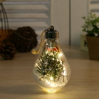 DaioSportSwear Clearence Božić LED prozirna božićna kugla božićna stablo Privjesak užaren