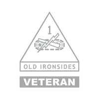 1. oklopna divizija Veteran naljepnica naljepnica naljepnica - samoljepljivi vinil - otporan na vremenske uvjete - izrađene u SAD-u - mnogo boja i veličina - stari Ironsides Fort Bliss Penzion serviran