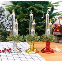 CGLFD Clearsance Božićni ukrasi Božić Tri WA svijećnjaka Božićni ukrasi Tabela za svijećom Candlesticks