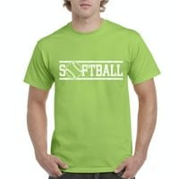 Muška majica kratki rukav - softball sa loptom