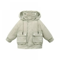 Zimske parke za djevojke - Zimska parka topla gornja odjeća kaputa sa kapuljačom puffer jakna 4- godine
