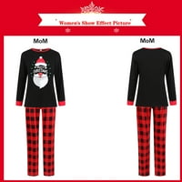 Božićni podudaranje pidžama za obiteljski s dugih rukava pidžama dvodijelni set