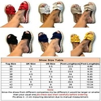 Žene Espadrilles Sandale Summer Bow Flip Flops Comfy platforma Sandal Ljeto Plaže Travel Cipele