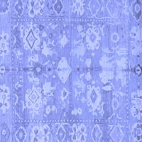 Ahgly Company Zatvoreni pravokutnik orijentalne plave tradicionalne prostirke, 8 '10'