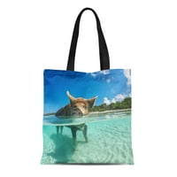 Platno torba Wild Plinja svinja na velikim mažorećima Cay u prekrasnim ramenama Trgovinske torbe