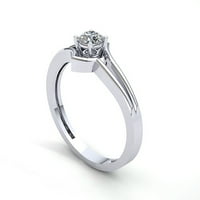 Prirodno 0,75ct okrugli rez Diamond Dame Solitaire Angažova za angažman prstenasto 14k ruža, bijeli ili žuti zlatnik GH SI2