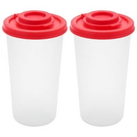 Shakers soli i paprike Protiv vlage, Shaker sa soli sa crvenim poklopcima plastični aporijski klipovi začina raspršivač