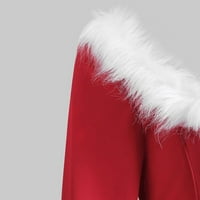 Plus size Žene oblače Božićni snjegović tiskani odmor Vintage haljina dugih rukava Koktel Svečana ljuljačka