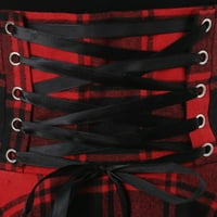 Ženske haljine Ljeto -Kazualna kravata za kravate bez rukava One rame Party Club sanders crvena