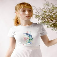 Kita umjetnosti u akvarelima Majica - Držite malpas dizajne, ženska X-velika