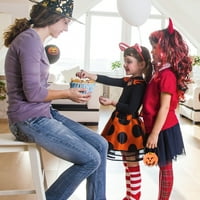Hemoton Halloween Prijenosni kantu za bundevu Dječji trik ili liječiti držač za kampion bundeve