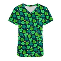 Lopecy-Sta Ženske bluze i vrhovi Dressy popust dame na vrhu vrhova i bluze Zelena ženska majica kratkih