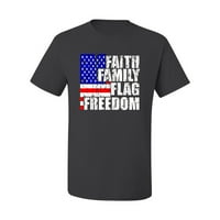 Wild Bobby, Faith Faith Floreda Freedom, američki ponos, muške grafičke mase, ugljen, srednje