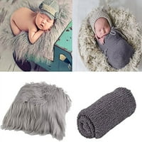 Novorođenh omota, foto potporni kose novorođenčad za novorođenčad omotajte pokrivač fotoaparat Shaggy