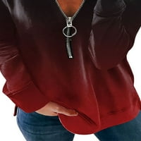 Žene Quater savratnik dugih rukava majica s dugim rukavima High Street Ombre Tee