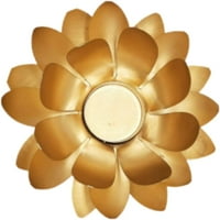 Indija susreće Indiju Mesing Veliki lotos Tealight postolje za svijeće, držač za čaj sa svijećama za