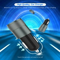 IPHONE Car Charger, 3.4a Brzi punjenje Dual Port USB Cargador Carro Lapvijet Adapter USB punjač automobila IPhone Metal Cigaretni upaljač [2pack] Gromobranski kabel za iPhone iProod Airpods