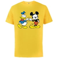 Disney Mickey Mouse i Donald Duck Najbolji prijatelji - pamučna majica kratkih rukava za odrasle -Customizirani-suncokret