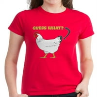 Cafepress - Pogodite koja majica pileće guste - Ženska tamna majica