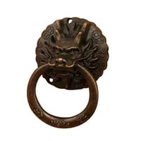 Talus Vintage Dragon Glava ormar ormar za nameštaj ladica za ručicu Ručka prstena brončana