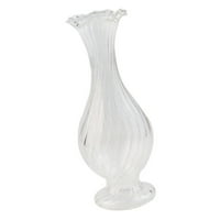Prozirna staklena vaza elegantna jednostavna vaza nasumični uzorak