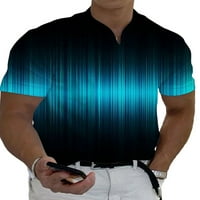 Muški ljetni vrhovi kratki rukav bluza s prugastim mišićnom majicom udobni tee praznični pulover stil-a
