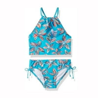 Djevojke kupaće djevojke 'Daisy Beach Sport Halter Tankini dvodijelni odijelo za kupaći kostim Bikinis