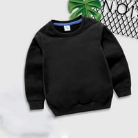 Unise djeca Čvrsta pamučna mješavina pulover dukserica Majica Toddler Baby Crewneck Duks dugih rukava