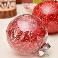 Jiaroswwei Božićne kuglice razbijaju otporne na ulov za ulov od plastike Xmas Dekorativni kuglični privjesci
