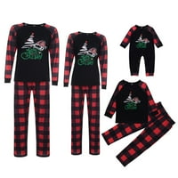 Božićni podudaranje porodice pidžama Outfit Xmas PJS PLAIRANA PAJAMAS za bebu, djecu, tinejdžere i odrasle