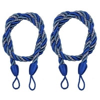 Daiosportswear Clear Ropes Reaks za prozore Cord Cord Bucklee Tiebacs Tie Povratak siva