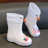 ECZIPVZ TODDLER Cipele za kišu crtane kišne cipele sa zec dizajnom ružičaste dječje kišne čizme Teksturirani
