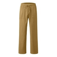Eczipvz teretne hlače hlače koje odgovaraju pantalonama sa džepovima modni sportski čipkasti muški trend
