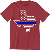 Početna Teksas Karta Zastava Texan Lone Star State Southern Pride USA muške košulje