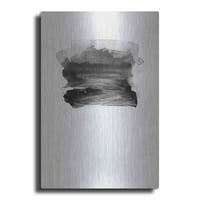 Luxe Metal Art 'Grey II' inkado, metalna zidna umjetnost, 24 x36