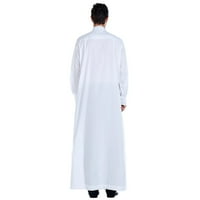 Frehsky haljina Muška arapska srednja čvrsta postolja ovratnik za ovratnik bijeli